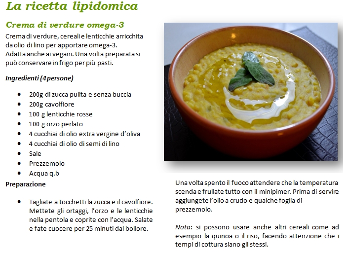 ricetta-lipidomica - crema verdure omega 3