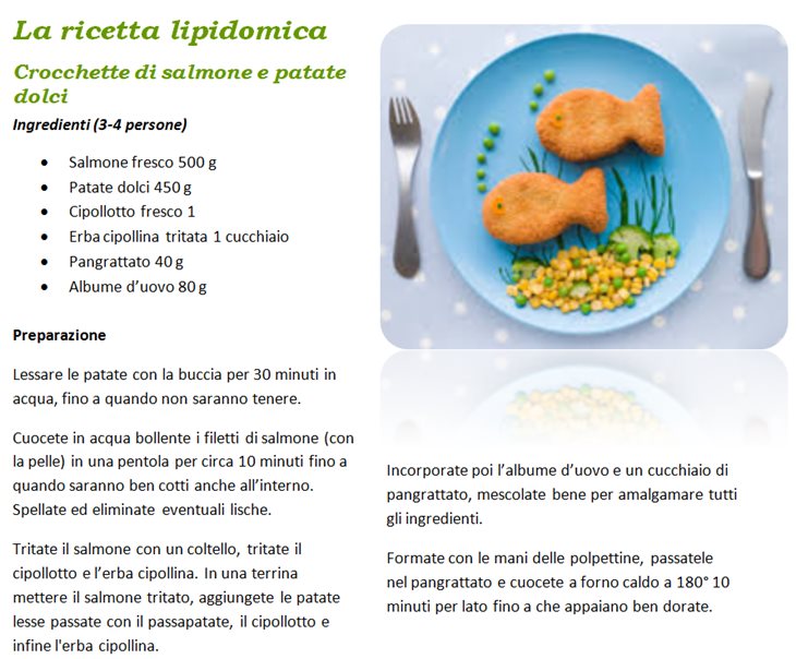 ricetta lipidomica crocchette salmone patate